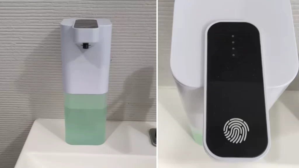 automatic liquid soap dispenser with an infrared sensor