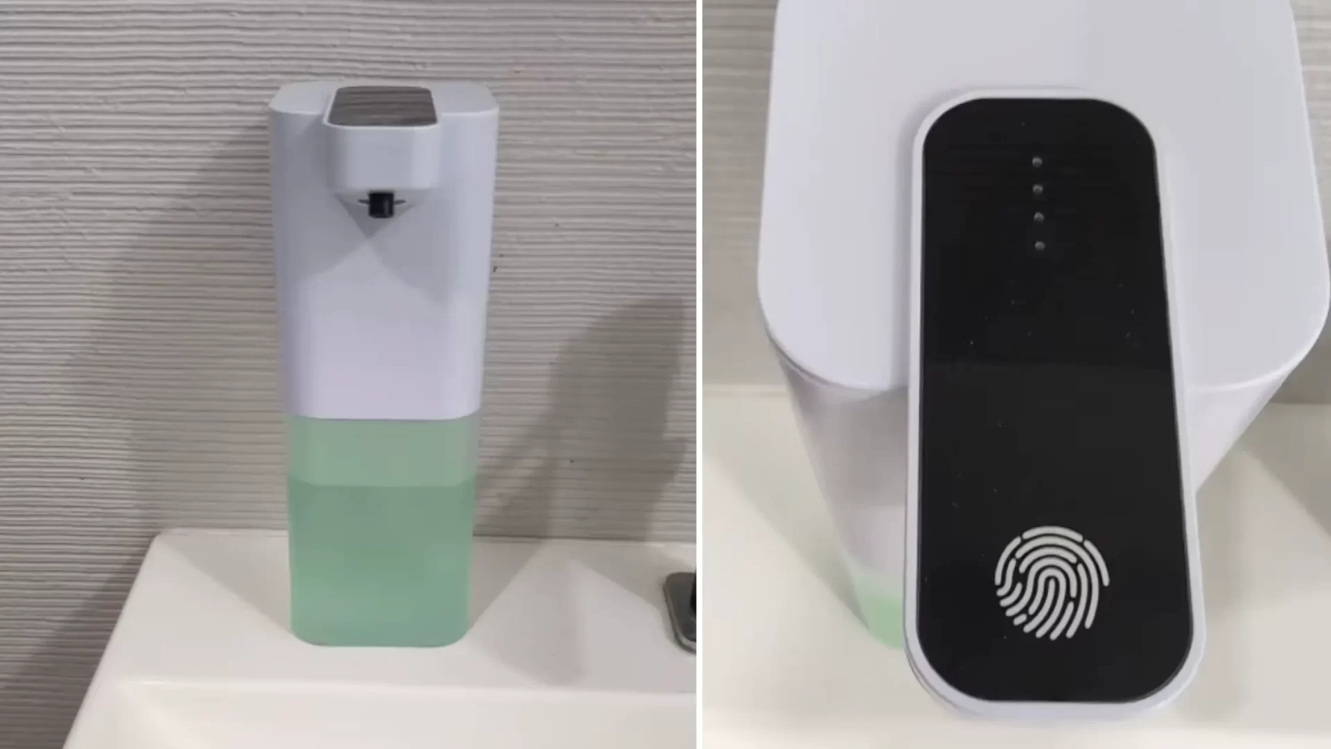 automatic liquid soap dispenser with an infrared sensor