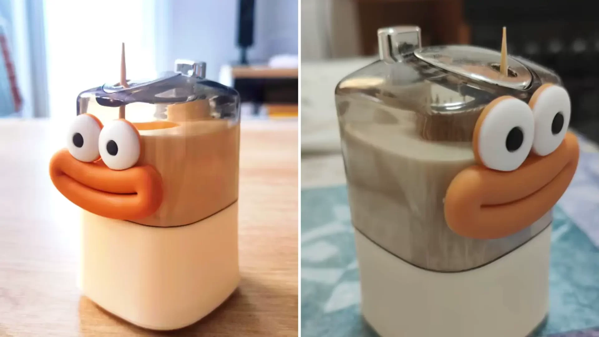 automatic pop up toothpick dispenser holder