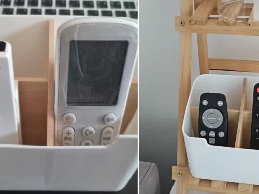 remote control holder organizer for table