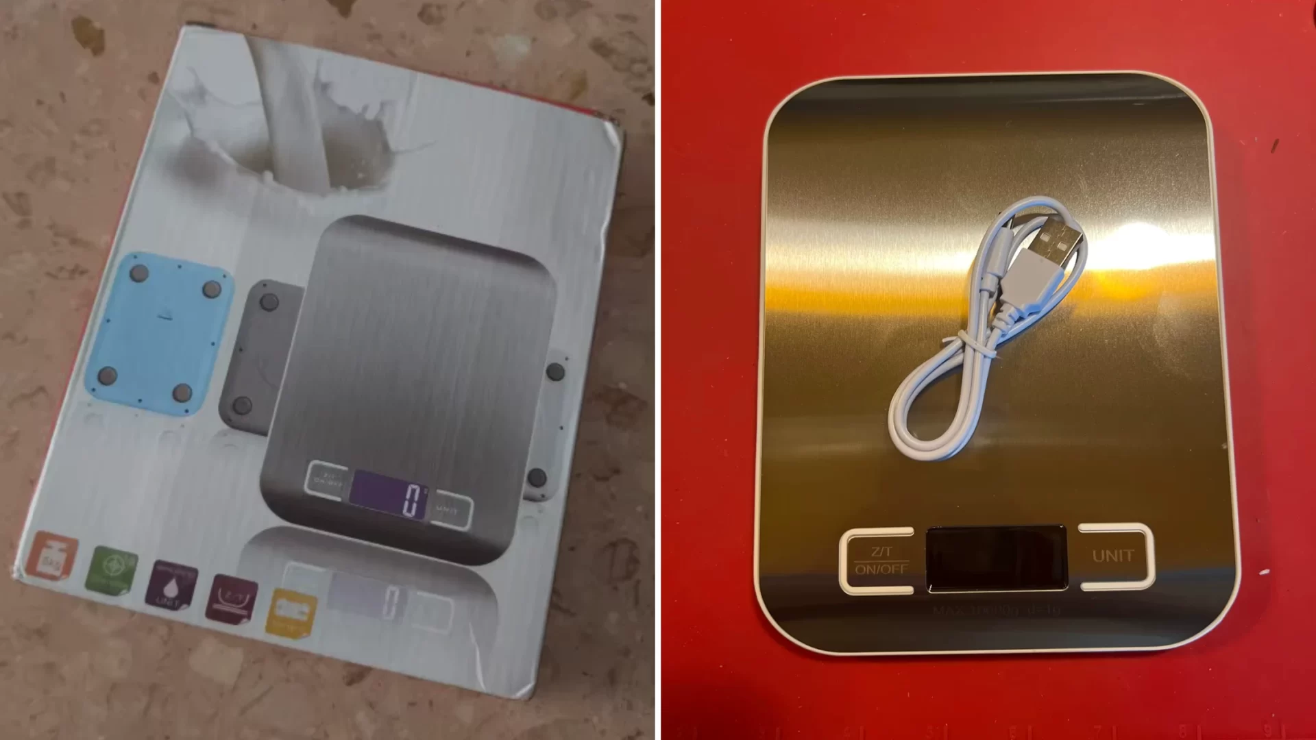 stainless steel electronic kitchen scale for baking