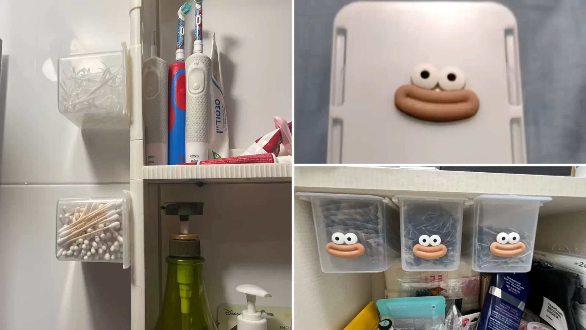 under‑mirror bathroom storage pull‑out drawer