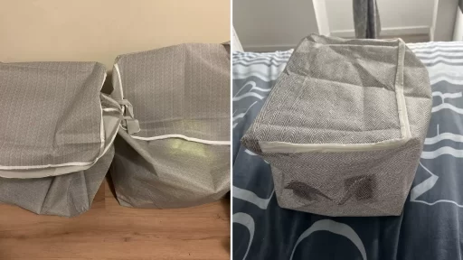 large capacity foldable quilt storage bag with zipper