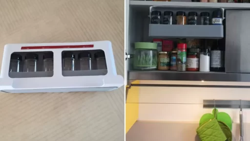 under shelf spice organizer for small kitchen spaces