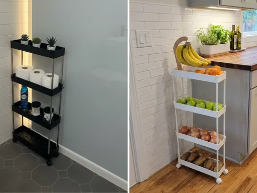 SPACEKEEPER Slim Rolling Storage Cart