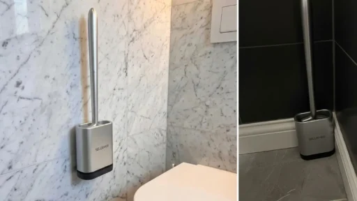 toilet brush with silicone bristles