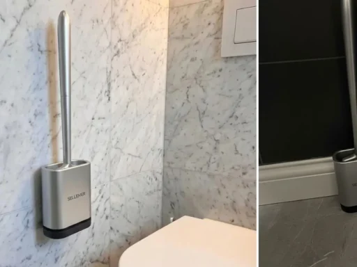 toilet brush with silicone bristles