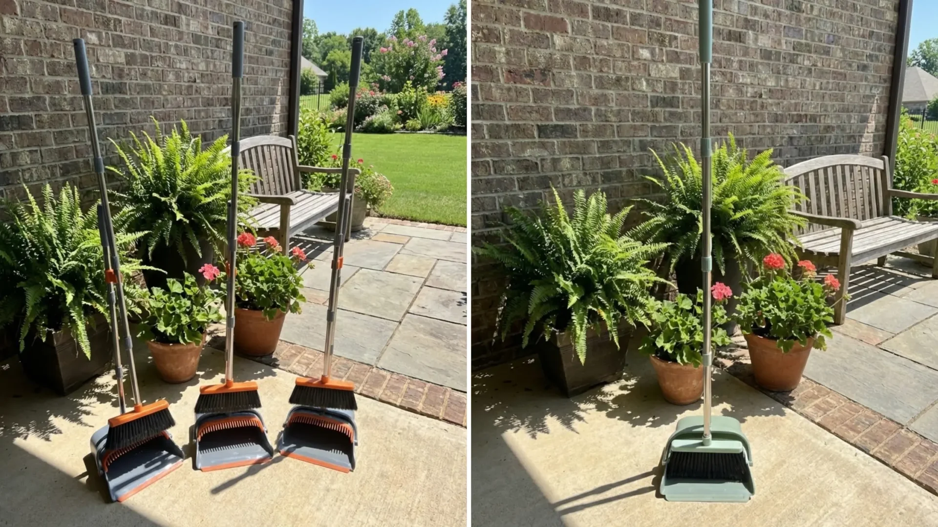 Kelamayi Self-Cleaning Broom and Dustpan Set