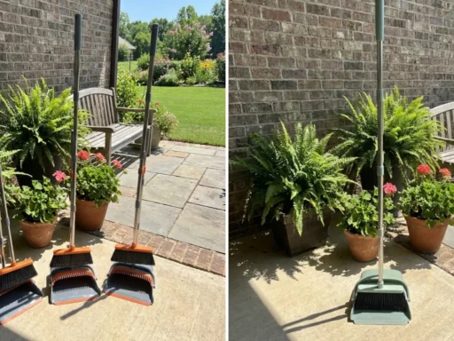 Kelamayi Self-Cleaning Broom and Dustpan Set